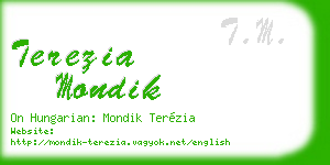 terezia mondik business card